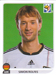 Simon Rolfes Germany samolepka Panini World Cup 2010 #267